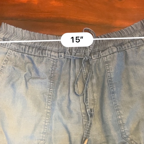 Splendid drawstring chambray shorts           Sz Small - Picture 5 of 6